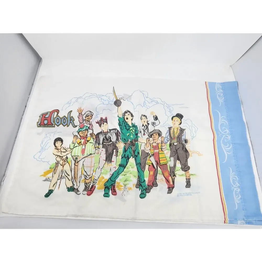 RARE Vtg 1991 HOOK Movie Sheet Set Robin Williams Peter Pan Lost Boys Tinkerbell